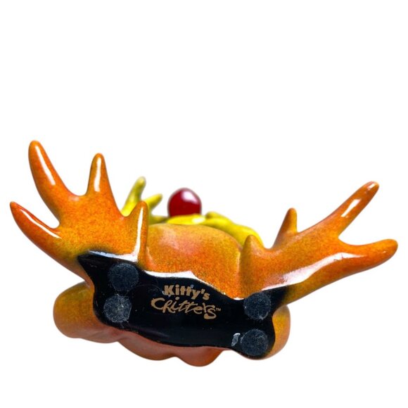 Kitty’s Critters Speak No Evil Frog Figurine Yellow Red Tongue Ceramic 3" - Picture 7 of 7